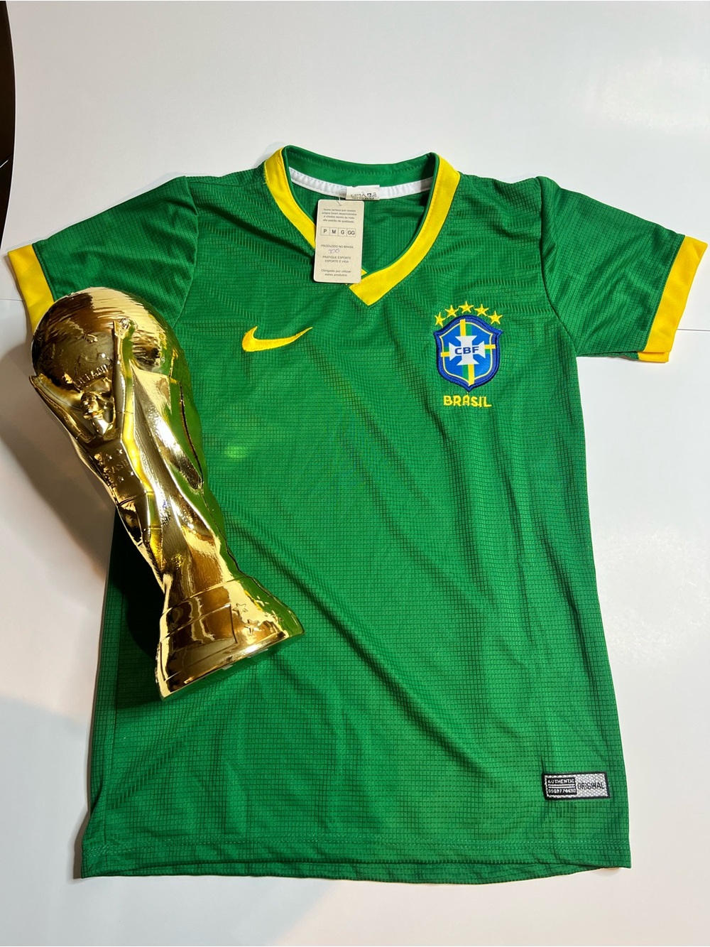 ' Green & Yellow Brazil Soccer Jersey